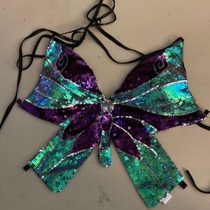 Sequin butterfly top
